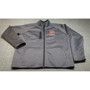 Tri-Mountain Performance Jacket Mens 2XL Gray Blackhawk Tournament Full Zip